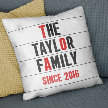 Personalised Cinema Marquee Cotton / Faux Suede Cushion, 6 of 11