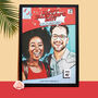 Personalised Valentine's Day Comic Poster Unframed, thumbnail 1 of 1