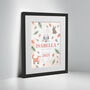 Personalised On The Day You Were Born Woodland Framed Print, thumbnail 1 of 10
