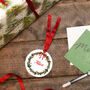Personalised Name Wreath Christmas Decoration, thumbnail 11 of 11
