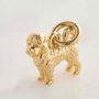 Cavapoo Solid 9ct Gold Dog Charm, thumbnail 2 of 7