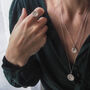 Compass Grande Necklace In Silver Or Gold, thumbnail 3 of 9
