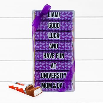 Good Luck Exams Gcse Personalised Chocolate Gift, 2 of 11