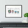 Personalised Family Flip Flop Print, thumbnail 6 of 10
