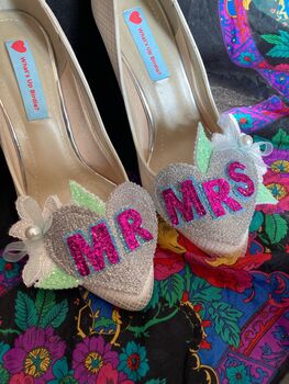 Hand Made Customised Wedding Shoe Clips, 8 of 12