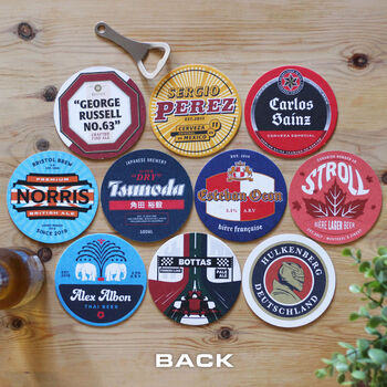 Formula One 2023 Double Sided Beer Mats X10, 2 of 9