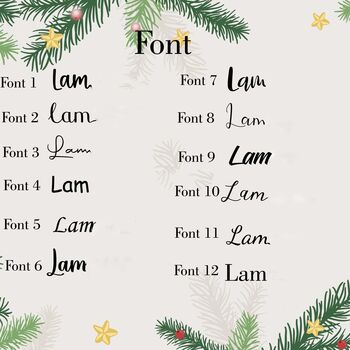 Luxury Personalised Velvet Christmas Stocking, 10 of 12