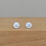 Round Stone Stud Earrings, thumbnail 1 of 2