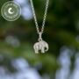 Children's Sterling Silver Elephant Necklace, thumbnail 2 of 6
