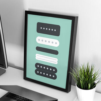 Guitar Pickups Print | Guitarist Music Poster, 4 of 10