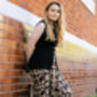 Brown Leopard Print Knit Wide Trousers, thumbnail 8 of 9