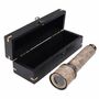 Personalised 16 Inch Gunmetal And Leather Telescope, thumbnail 5 of 11