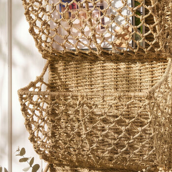Three Tier Wall Basket Rack, 4 of 7