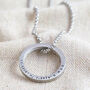 Men's Personalised Stainless Steel Hoop Necklace, thumbnail 2 of 6