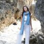 Pure Cashmere Ribbed Scarf Shawl Gift Boxed, thumbnail 4 of 11