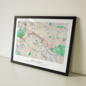 Personalised Watercolour Route Map Art For Any Run, 3 of 7