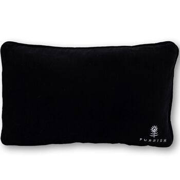 'The Dog Sits Here' Needlepoint Pillow, 4 of 6