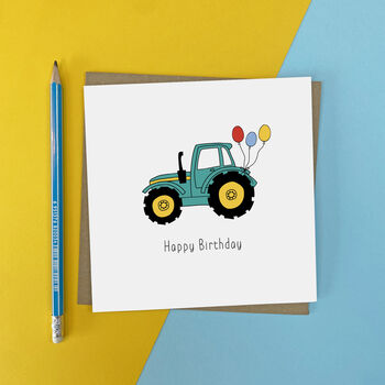 Pack Of Five Vehicle Birthday Cards, 6 of 6