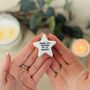 Porcelain 'Thanks For Helping Me Sparkle' Star Token, thumbnail 1 of 2