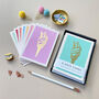 Summer Ice Cream Luxury Box Set Of Eight Note Cards, thumbnail 1 of 10