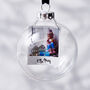 Photo Glass Personalised Christmas Bauble, thumbnail 1 of 3