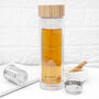 Glass Tea Infuser Tumbler With Bamboo Lid, thumbnail 5 of 6