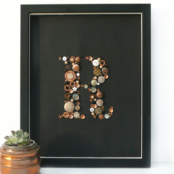 Personalised Copper Button Initial, 3 of 12