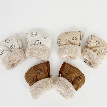 Kids Smiley Face Print Scooter And Bike Hand Warmer, 3 of 6