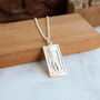 Rectangular St Christopher Silver Necklace, thumbnail 4 of 5
