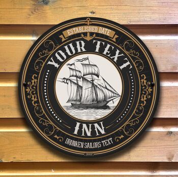 Ship Inn Traditional Bar Sign, 3 of 12