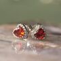 January Birthstone Earrings Garnet, thumbnail 2 of 4