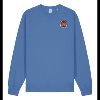 Adults Embroidered Organic Cotton Tiger Sweatshirt, 7 of 12