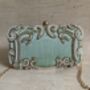 Mint Green Pearl Rectangular Clutch Bag, thumbnail 8 of 9