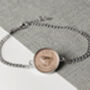 1956 70th Birthday Farthing Coin Chain Bracelet, thumbnail 1 of 5