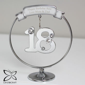Personalised 18th Birthday Crystocraft Ornament, 2 of 2