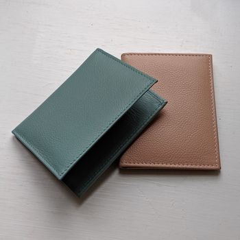 Personalised Leather Travel Card / ID Holder, 8 of 12