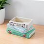 Jane Austen Stacked Book Lovers Ceramic Planter, thumbnail 5 of 7