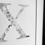 'Letter X' Linear Illustration Print, thumbnail 7 of 7