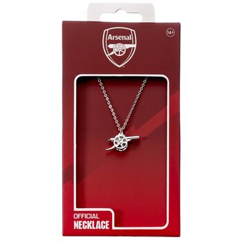 Arsenal Football Club Silver Finish Cannon Necklace, 7 of 10
