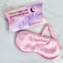 Luxury Satin Eye Mask, thumbnail 1 of 3