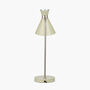 Sage And Brushed Silver Metal Table Lamp, thumbnail 3 of 9