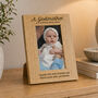 Personalised Godmother Wooden Photo Frame, thumbnail 1 of 4