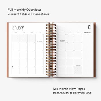 2026 A5 Week To View Personalised Diary, 5 of 10