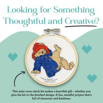 Paddington Just Dropping In! Mini Cross Stitch Kit, 4 of 7