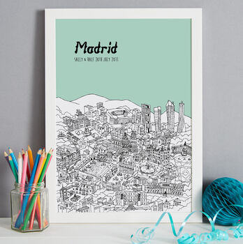 Personalised Madrid Print, 6 of 10