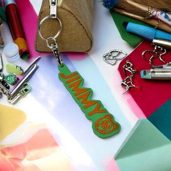 Personalised Icon Keychain, 3 of 4