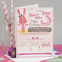 3rd Birthday Personalised Card For Girls, thumbnail 1 of 3
