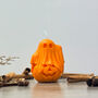 Spooky Ghost Candle Orange Halloween Decoration, thumbnail 4 of 10