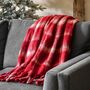 Heritage Check Faux Mohair Throw, thumbnail 1 of 4