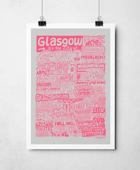 Glasgow Landmarks Print, 4 of 8